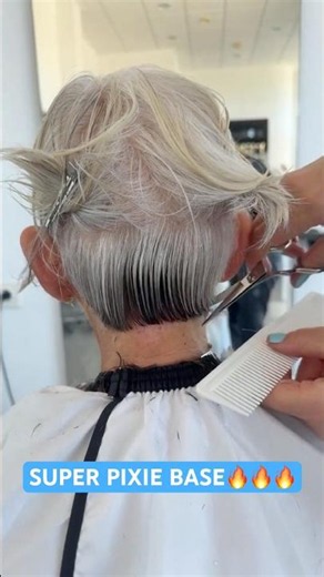 SUPER EASY PIXIE BASE LINE! 🔥🔥🔥 #pixiehaircut #baseline #haircut #haircutting