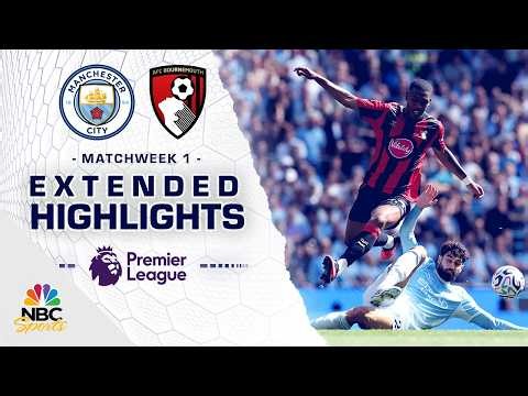 Manchester City v. Bournemouth | PREMIER LEAGUE HIGHLIGHTS | 8/23/2026 | NBC Sports