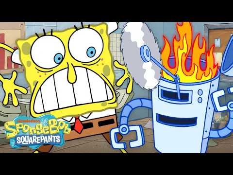 SpongeBob vs. The Robots! 🤖🧽 | 45 Minutes | @SpongeBobOfficial