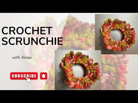 Make a BEAUTIFUL Scrunchie in Minutes Easy Crochet Tutorial
