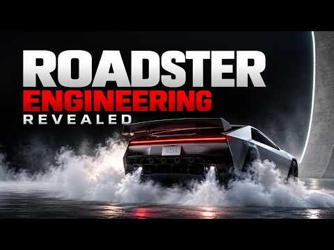 Tesla Roadster ENGINEERING: New Battery, RWD, 1,700kg, 10-Min Charge, 0.55s 0-60