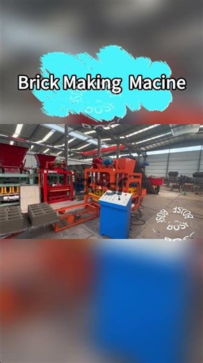 QT4-25 Semi Automatic Block Making|Concrete Hollow Brick Production#bosf #blockmakingmachinefactory