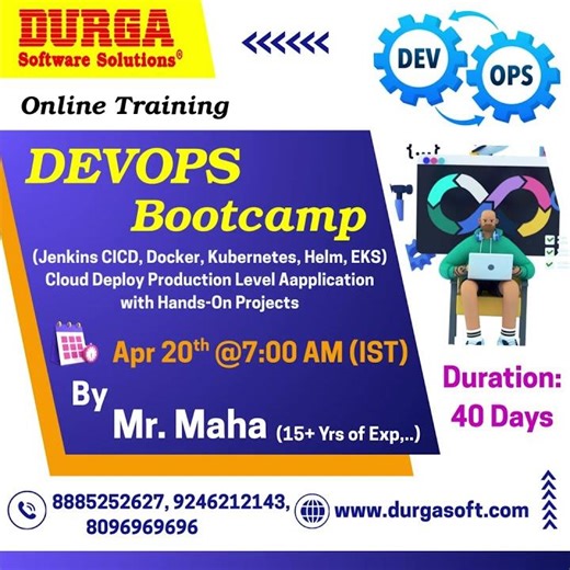 DevOps Bootcamp Online Training @ DURGASOFT #durgasoftware #durgasoft #techtraining #aitools