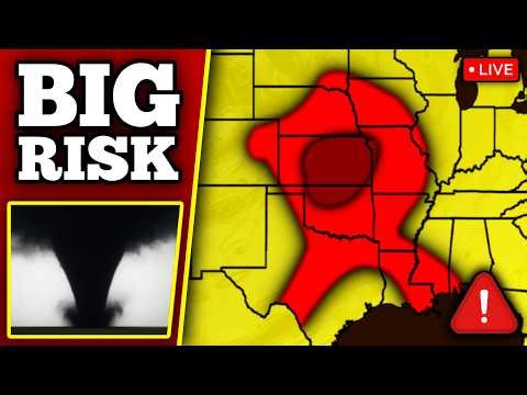 🔴 BREAKING TORNADO ON THE GROUND - Large Tornadoes Possible With LIVE Storm Chasers...