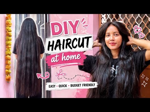 How to cut hair at home | self hair cutting at home | step by step hair cut tutorial at home