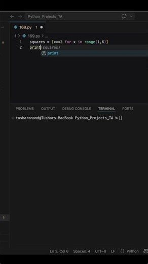 List Comprehension in 51 Seconds ⚡🔥 | Python Shortcut Trick! #coding #python #programming #list