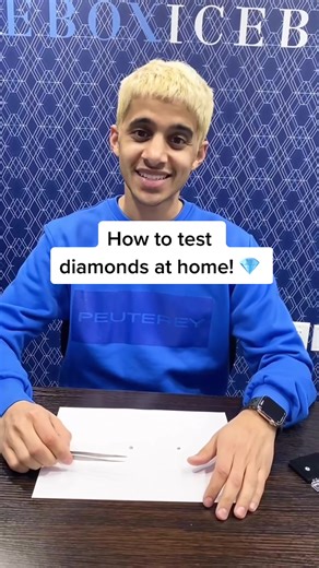How to test if your diamonds are real or fake at home! 💎 #icebox #diamondtester
