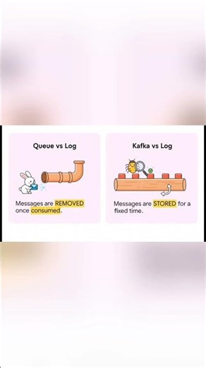 Kafka vs RabbitMQ Scaling Explained | System Design Interview #youtubeshorts #rabbitmq