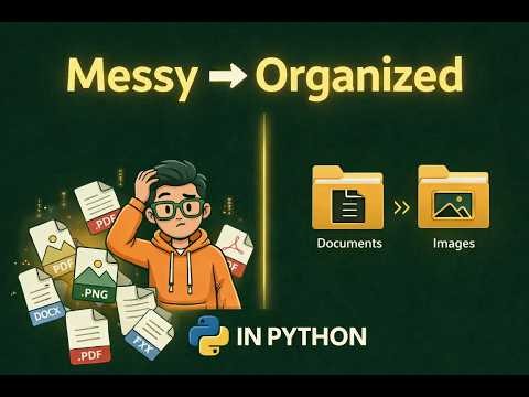 Python Script to Organize Files | Beginner Project