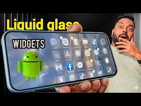 How To Add iOS 26 Liquid Glass Widgets On Android 🔥 | iPhone Style Setup Tutorial#ios26 #LiquidGlass
