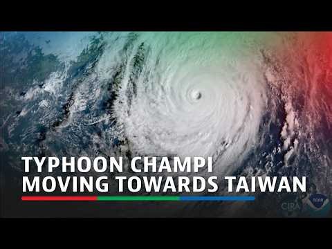 Timelapse satellite imagery shows Typhoon Champi moving towards Taiwan | ABS-CBN News