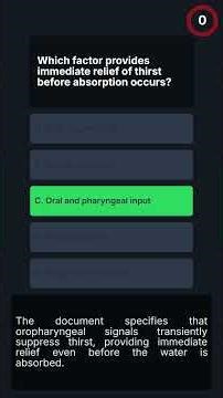 MRCP-1 - The Science of Thirst and Fluid Balance