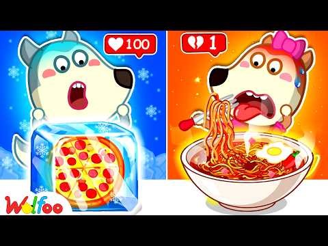 NEW | HOT vs COLD Food Battle! Wolfoo & Lucy Learn Teamwork | Cartoons For Kids | Wolfoo Family