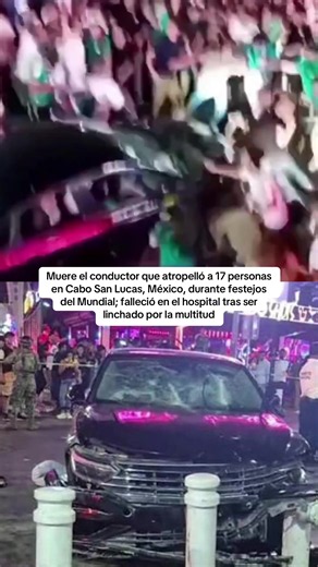 Conductor muere tras atropellar a 17 en Cabo San Lucas