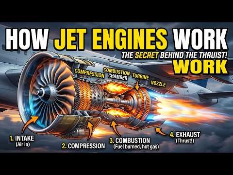 How Jet Engines Work – Controlled Explosions Powering Aircraft Across Continents.