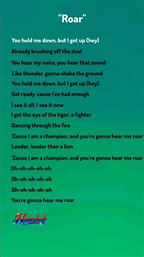 "Katy Perry – Roar [Pre-Chorus] | Lyrics" #katyperry #roar # #lyrics