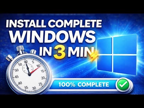 Install Complete Windows in Just 3 Minutes ⚡ | Fast Recovery Method