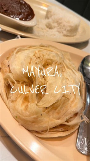 MAYURA 📍Culver City a little West side LA gem for South Indian food. Definitely try their parottas if you go! They had so many other things I want to try on their menu so you know I’m coming back asap! #LAFoodie #CulverCityRestaurants #IndianFoodLA #SouthIndianFood #LAEats