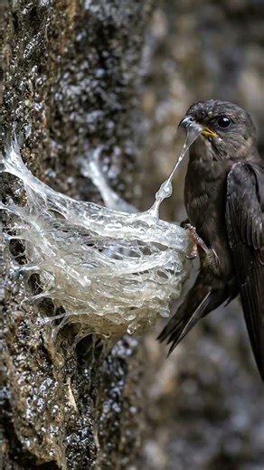 This bird builds its home in an unusual way