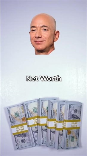 Jeff Bezos’ net worth visualized—so large it’s measured in entire industries, not dollars.” #shorts