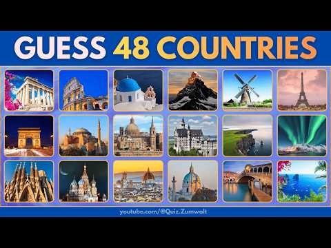 Guess All European Countries by Their Landmarks 🏆 48 European Countries🔥 Landmark Guessing Quiz