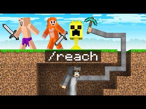 Minecraft Hunters vs Speedrunner but I have Reach!