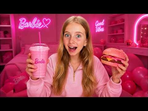 🌸 24 de ORE în ROZ ca BARBIE în VIAȚA REALĂ 👧 Filmul