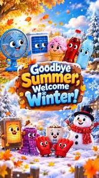Goodbye Summer, Welcome Winter! | Funny 3D Cartoon Animation for Kids