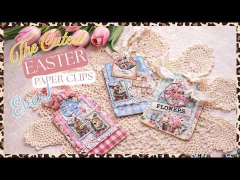 The Cutest Easter Paper Clips Ever | Easy Spring Junk Journal DIY #SpringCrafts #EasterDIY