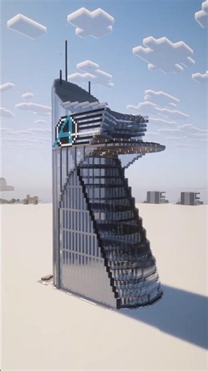 Epic Avengers Tower Minecraft Build #minecraft #shorts #builds