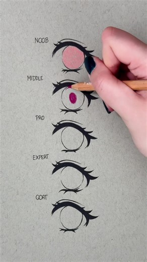 Drawing Eyes On Different Levels #howtodraw #drawingtutorial #pencildrawing #coloring #coloredpencil Artane