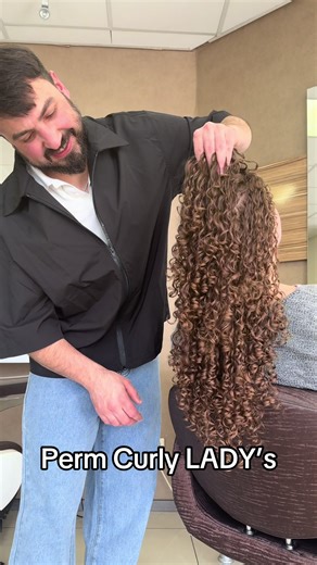 Perm Curly on Straight Long Hair Tutorial