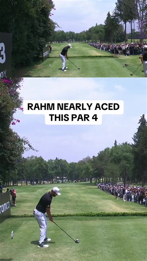Rahm's Incredible Par-4 Near-Ace