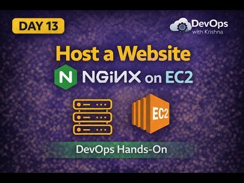 Day 13 | Host a Website on EC2 using NGINX | DevOps Hands-On | in Hindi basics 🚀