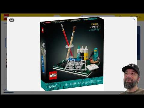 LEGO Ideas Build, Paint & Play GWP with Lt. Bluish-Gray Classic Space airtanks & helmet #NotAd 40889