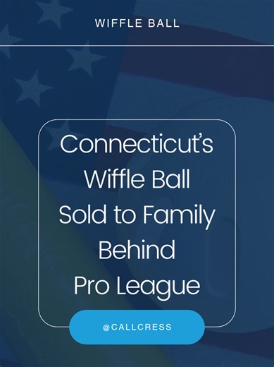 Connecticut’s Wiffle Ball Sold to Family Behind Pro League #connecticut #wiffleball #history After 73 years of family ownership, Connecticut's Wiffle Ball company has been sold to an Arizona family. Founded in Fairfield in 1953 by David Mullany, the iconic brand grew into a global phenomenon, with manufacturing based in Shelton. Its new CEO is 20-year-old Logan Rose, who, alongside his 17-year-old brother Carson, built a professional Wiffle Ball league featuring celebrity owners including Kevin 