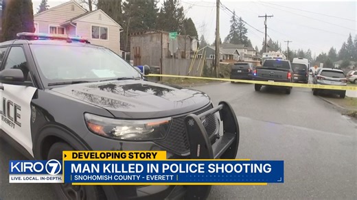 Man killed in Everett police shooting | KIRO 7 News