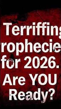 The 7 Most Terrifying Bible Prophecies for 2026 #biblemysteries #history #angel #archaeological