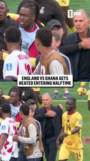 Tensions were high at the half between Jude Bellingham and Ghana's bench