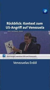 Rückblick: Kontext zum US-Angriff auf Venezuela. #USA #Venezuela #tagesschau #Nachrichten