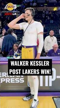 Talk about a Debut! Walker Kessler is the FIRST Laker since Wilt to go 12/12 from the field 🎯