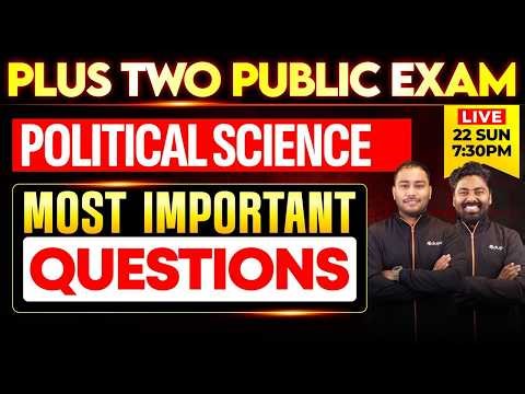 Plus Two Political Science Most important questions| Eduport Plus Two