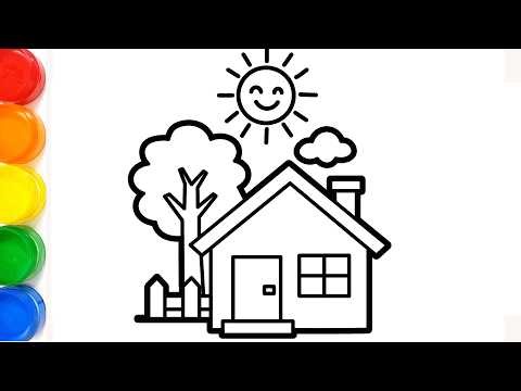 Super Easy House Drawing 🏠 Step by Step for Kids!