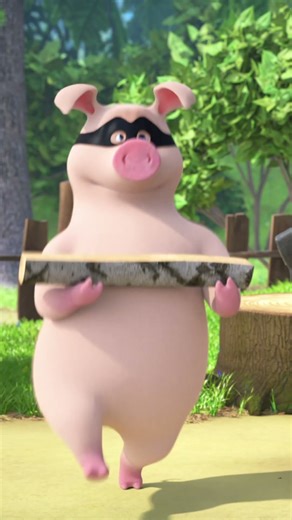 Excellent travail ! 🐷🧺 #Shorts #UneAideDiscrète #mashaetmichka #mashaandthebear #dessinanimé