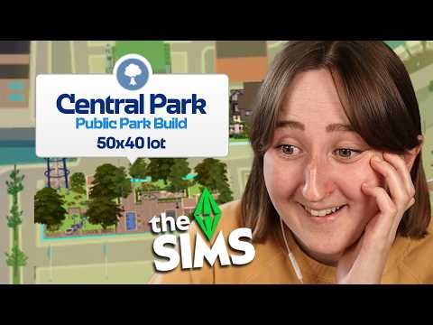 I built a GIANT park in The Sims 4