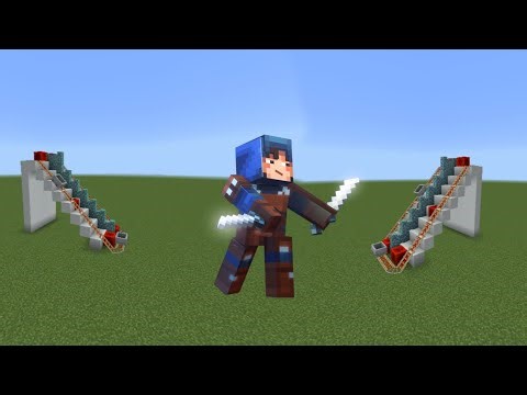 Minecraft: How to make a working Escalator easy