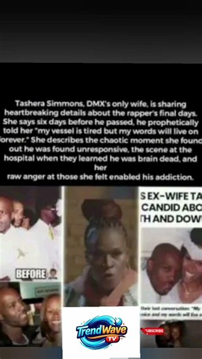 Tashera Simmons Reflects on DMX's Final Days#dmx #tasherasimmons #ripdmx #hiphoplegend #legacy#music
