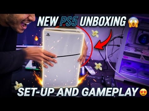 PS5 Slim Disc Edition (CFI-2016) | 1TB Full Unboxing & Setup [4K 60FPS]