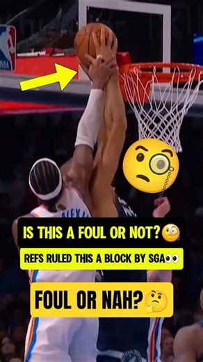 Refs ruled THIS a BLOCK by SGA🧐