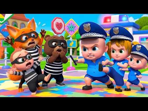🔴Beware! Stranger thieves attack in the kids park - Kids Police Stories